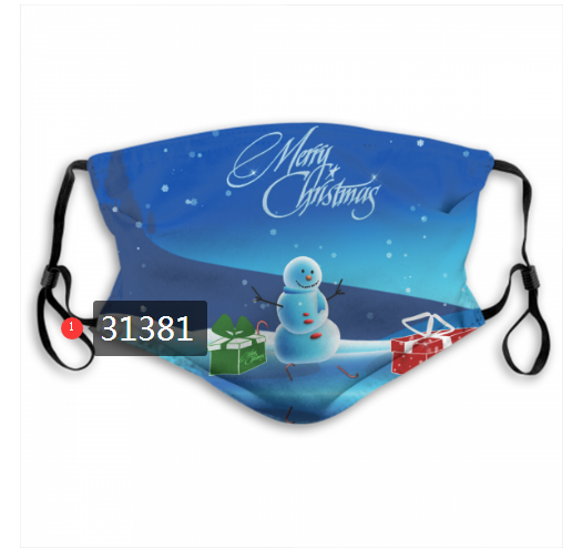 2020 Merry Christmas Dust mask with filter 42